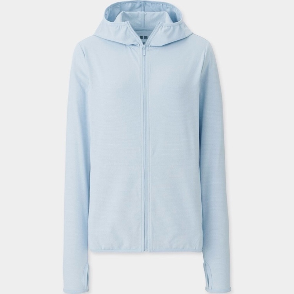 Uniqlo Airism Light Blue Mesh Jacket